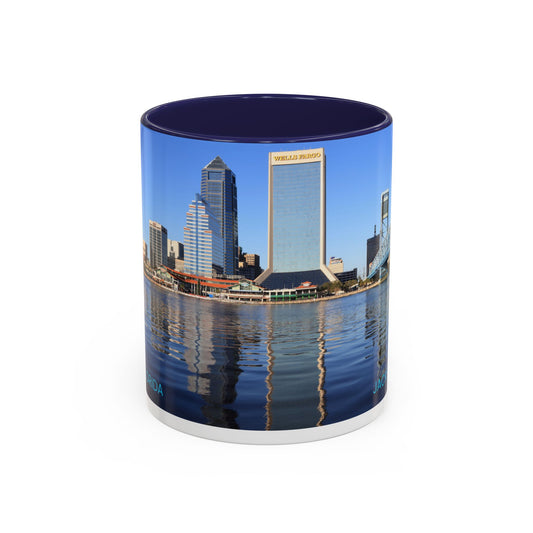 Jacksonville Florida Skyline Accent Coffee Mug – St. Johns River Reflection (11/15oz)