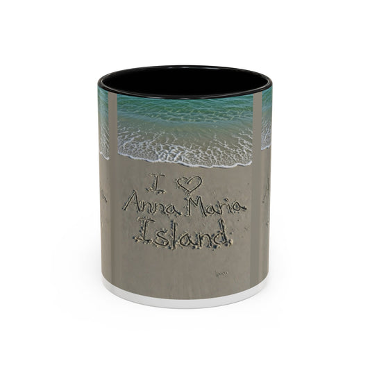 Anna Maria Island Beach Coffee Mug — Sand Heart Coastal Accent Mug (11/15oz)