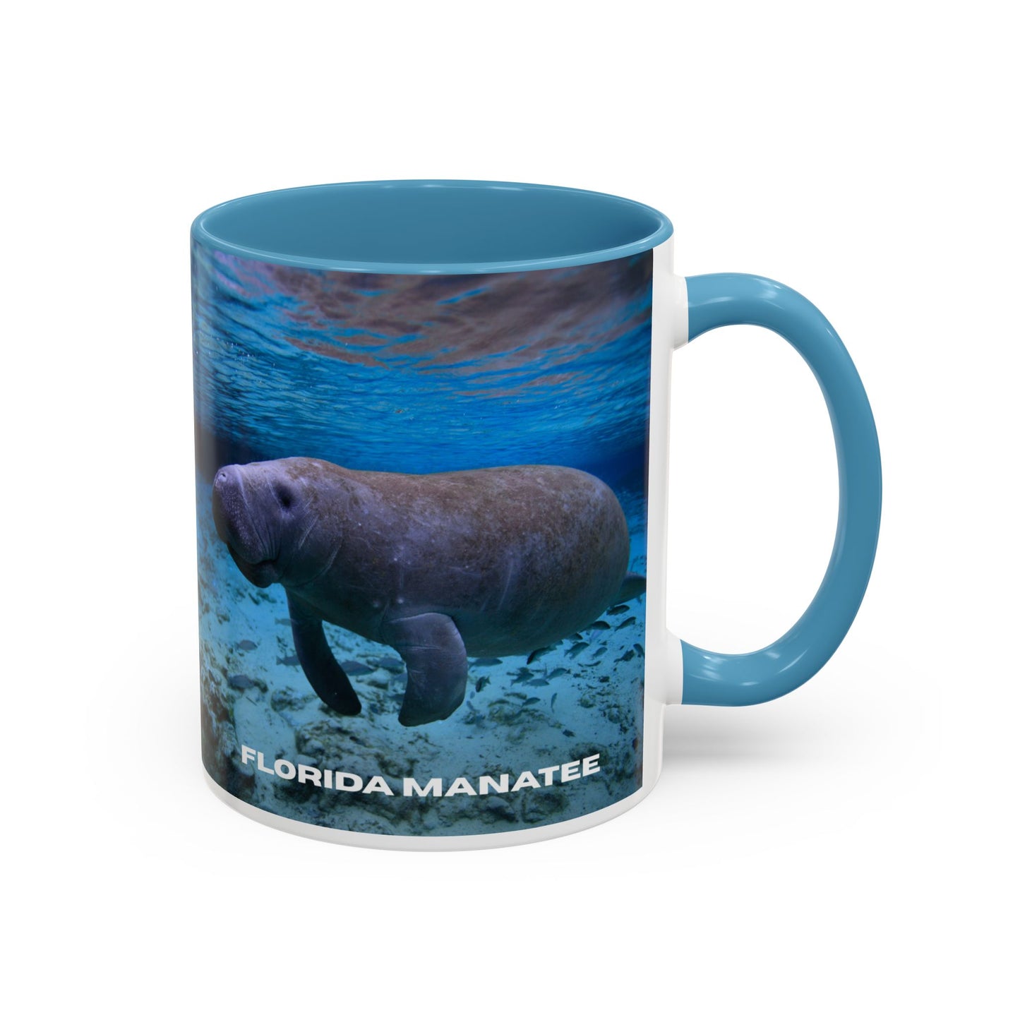 Florida Manatee Coffee Mug – Underwater Wildlife Accent Mug (11/15oz)