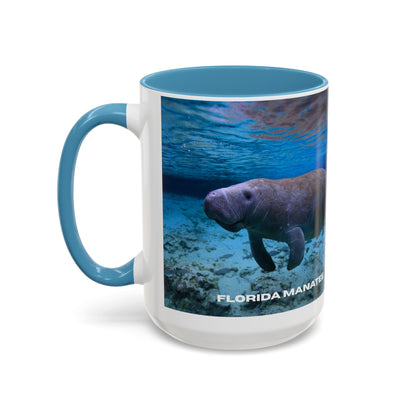Florida Manatee Coffee Mug – Underwater Wildlife Accent Mug (11/15oz)